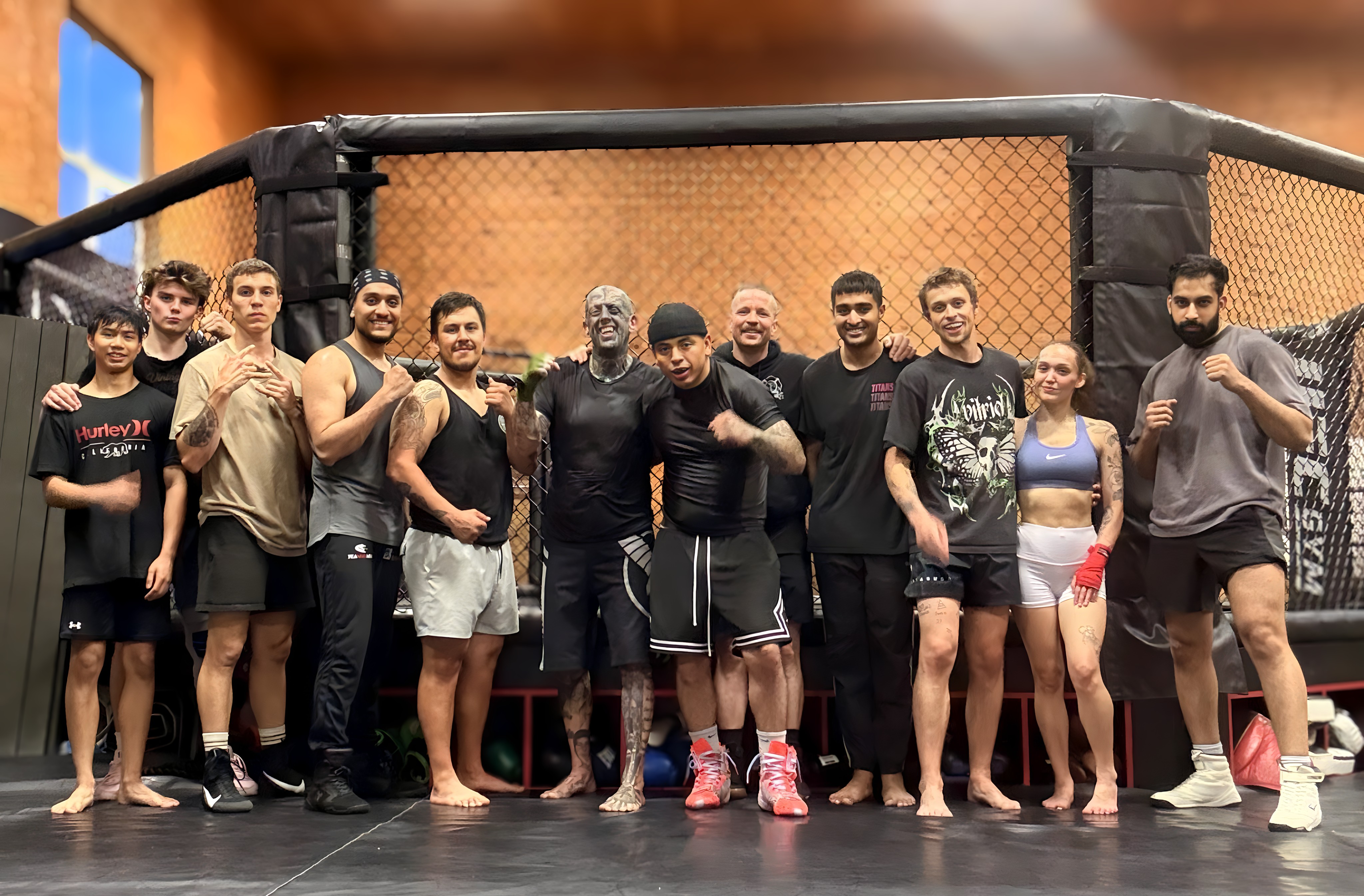 The team and members of Zen MMA in Chilliwack, BC